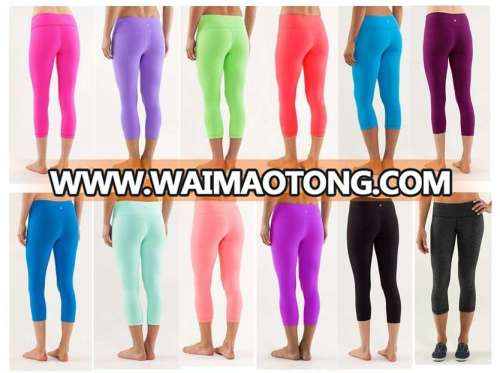 Workout Yoga Pants Fitness Leggings,ladies nylon spandex yoga pants